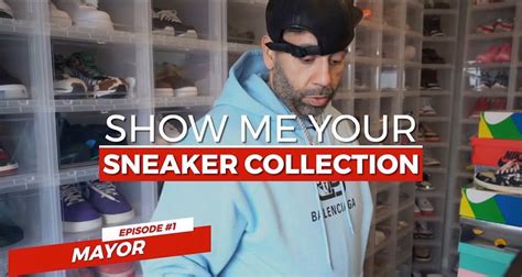 mayor sneaker collection.